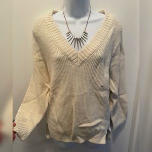 NWT Express Oversized Off White Cream Sweater L